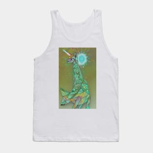 Fractal Diamond Llama Unicorn Tank Top